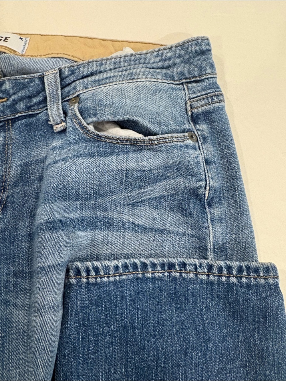 PAIGE JEANS SIZE 25 Blue Long - Picture 3 of 9